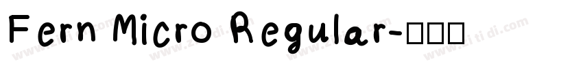 Fern Micro Regular字体转换
